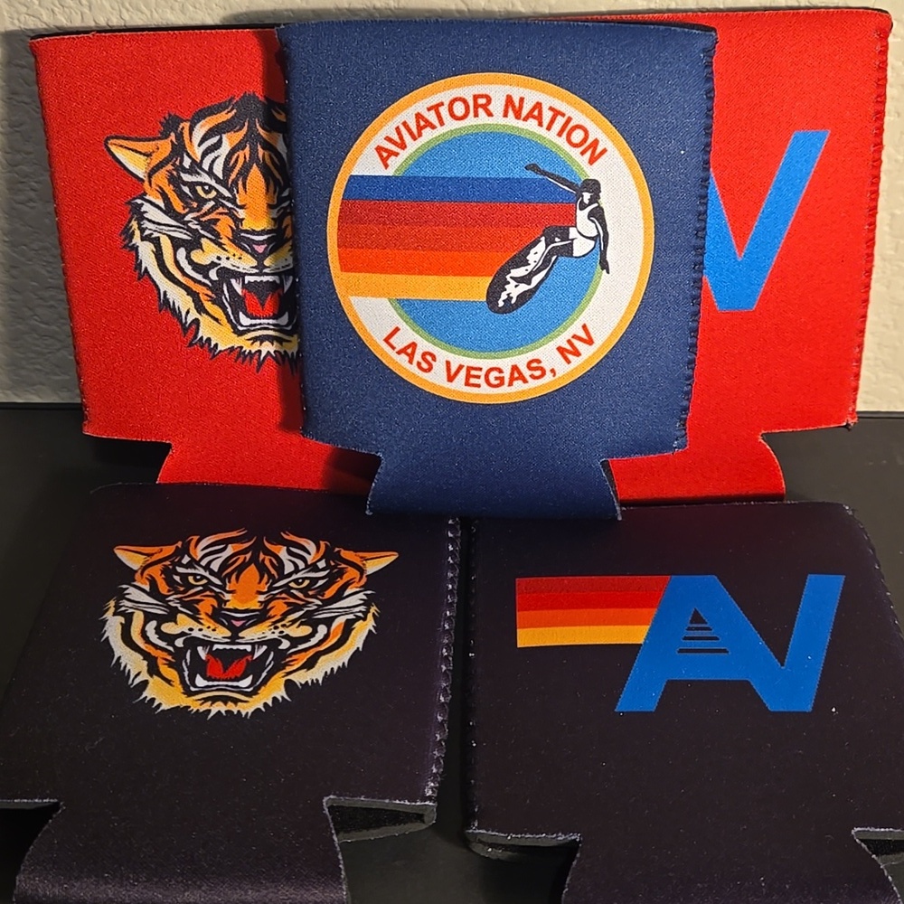 5 Aviator Nation Navy Drink Sleeve‎ with Stripes